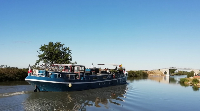 Croisière en bateau en Camargue