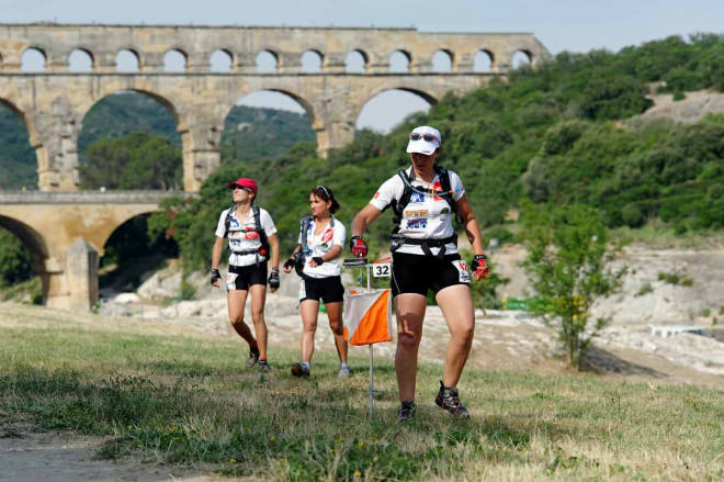 Course d'orientation au Pont du Gard