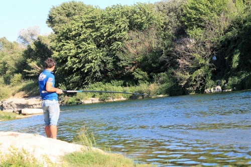 Pêche dans le Gardon