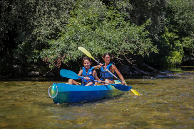 Canoë dans le Cèze