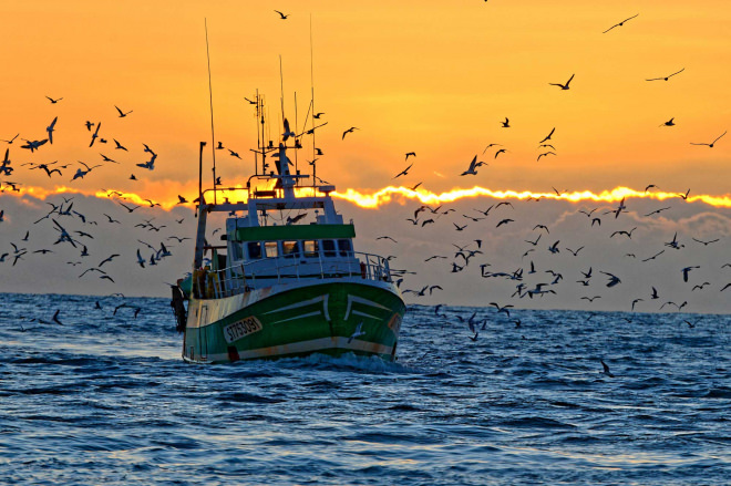 Bateau de pêche en Méditerranée