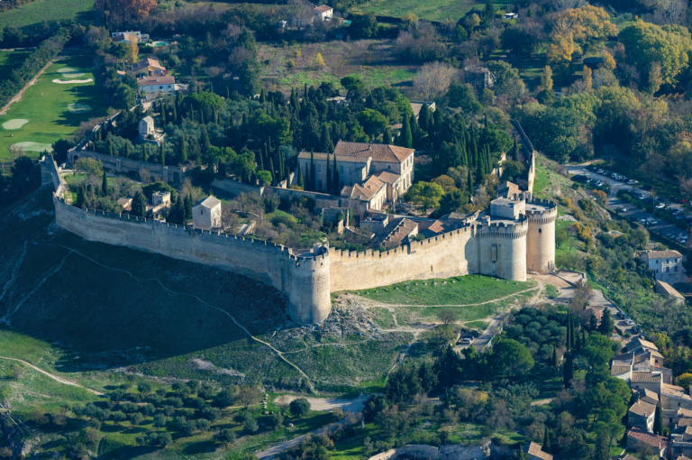 Vue aérienne du Fort Saint André à Villeneuve lez Avignon