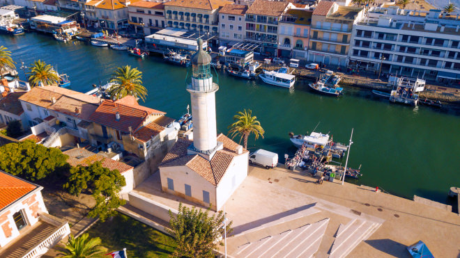 Le Grau du Roi Port Camargue vue du ciel