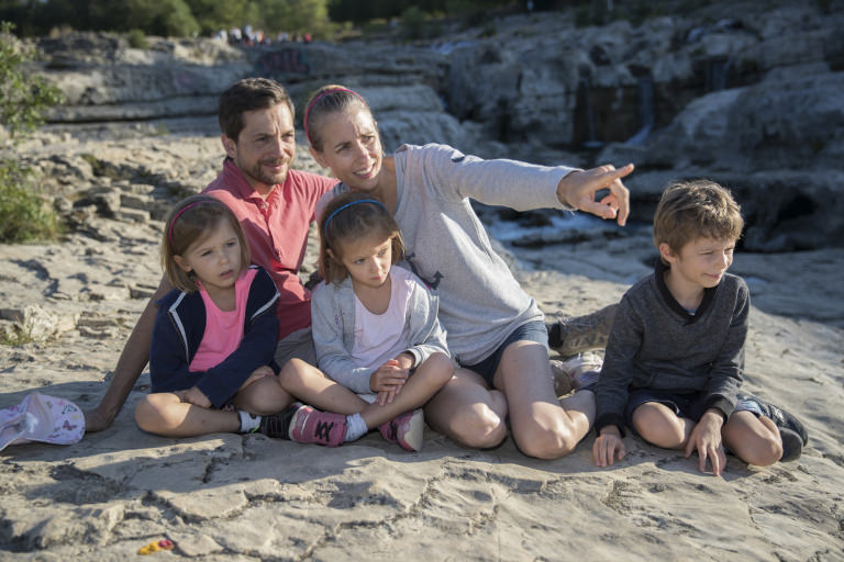 La Roque Sur Cèze, détente en famille