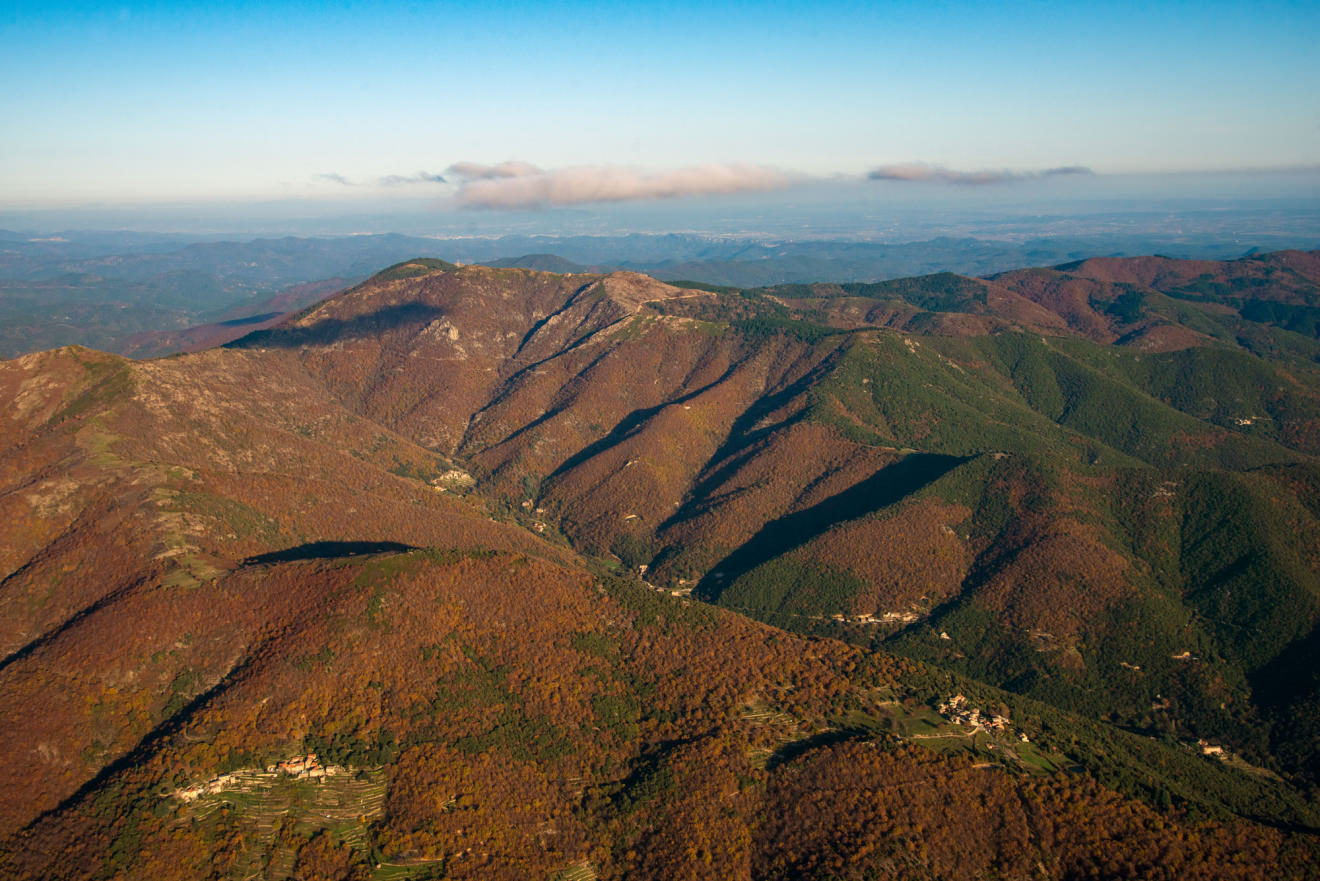 Vue aérienne sur le Massif de l’Aigoual