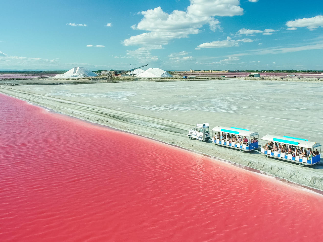 Visite du Salin d'Aigues Mortes en petit train