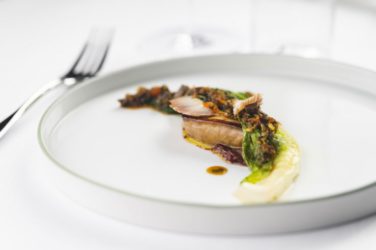 Assiette gastronomique au restaurant Le Duende à Nîmes