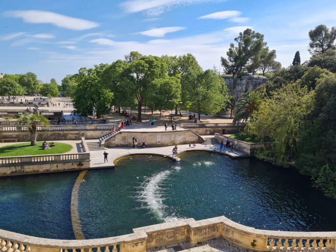 Nîmes, les jardins de la fontaine