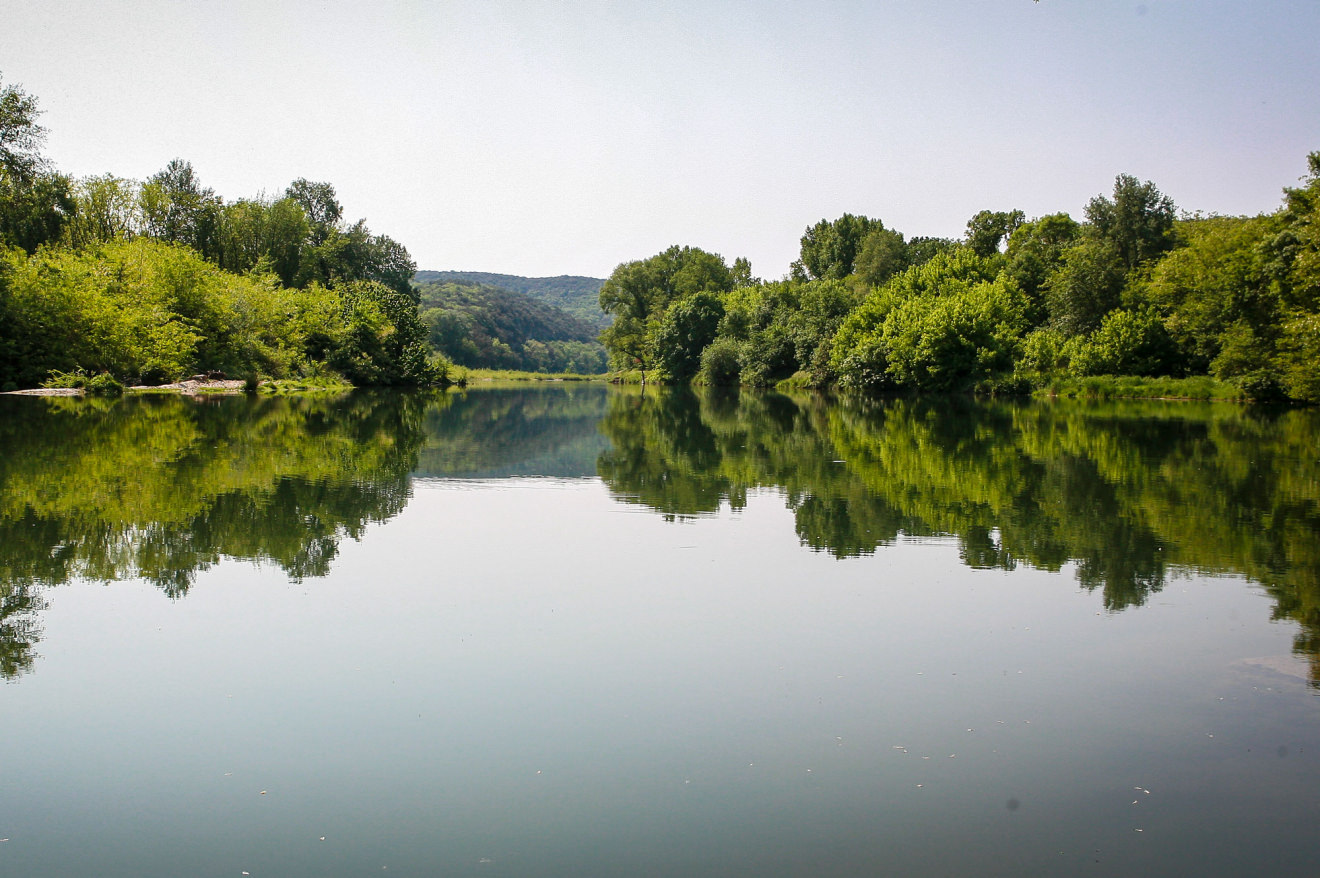 La rivière Cèze à Goudargues