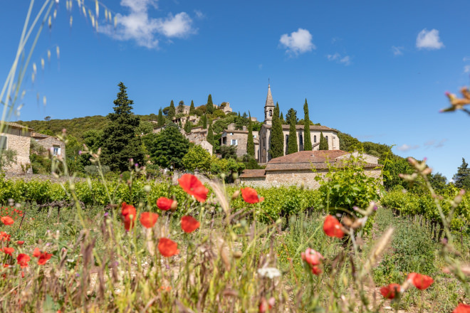 La Roque sur Cèze au printemps