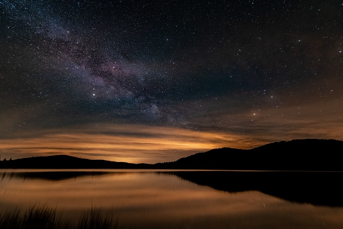 Étoiles lac des pises