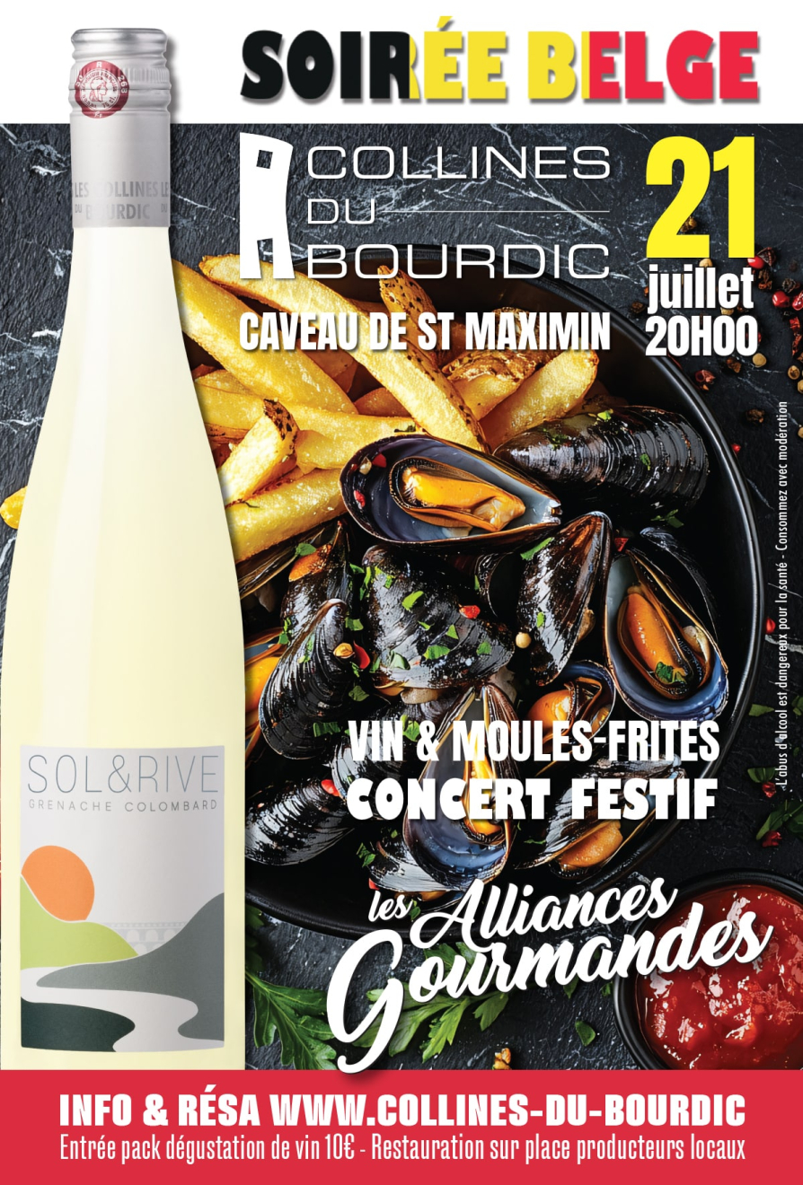 Flyers alliance gourmandes soirée belge