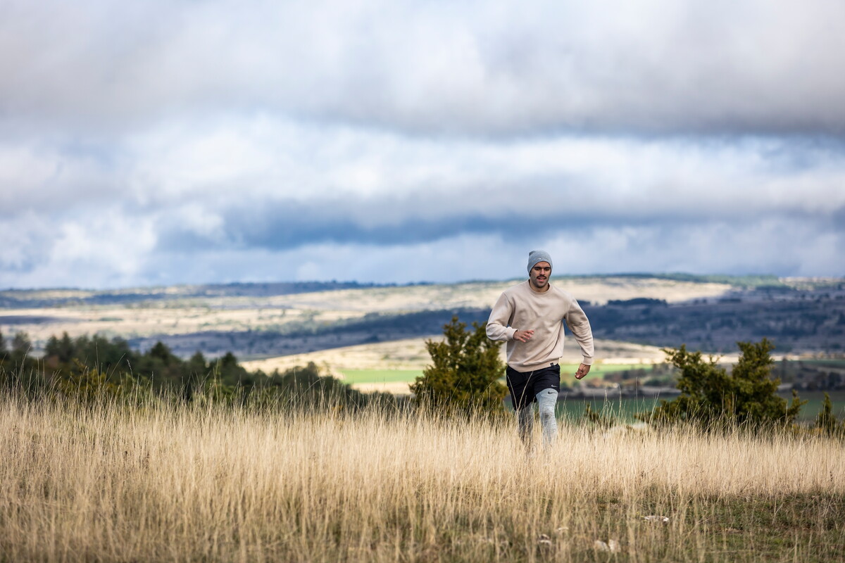 Trail sur le causse noir