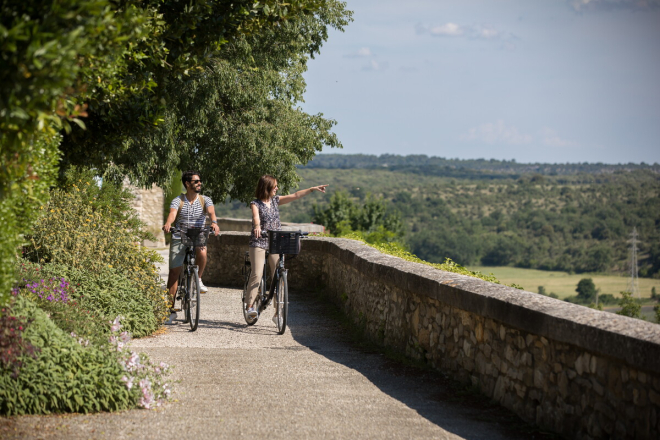 Balade à vélo lussan