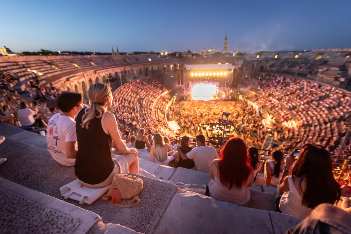Concert au arènes de Nîmes